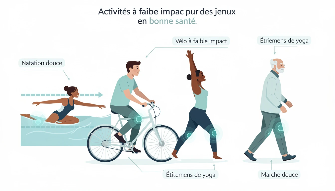 Activité physique adaptée et genou arthrosique