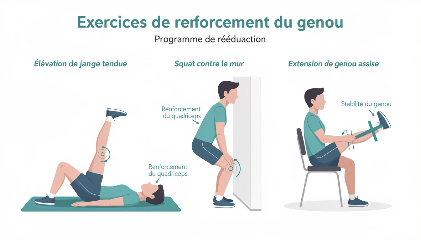 Exercices pour soulager l'arthrose du genou