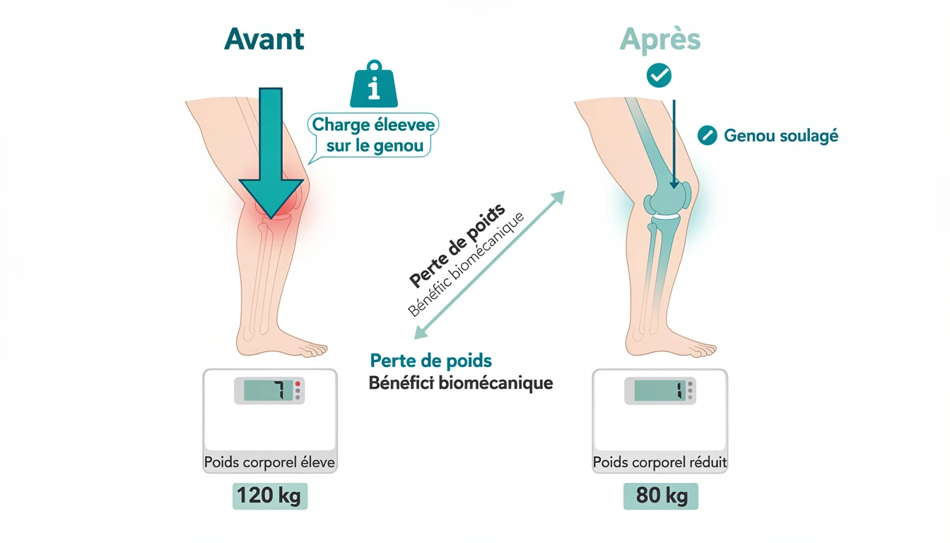 Perte de poids et protection du genou